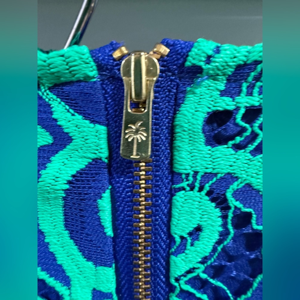 Lilly Pulitzer Hyacinth Lace Pencil Skirt Size 14 - Picture 6 of 11